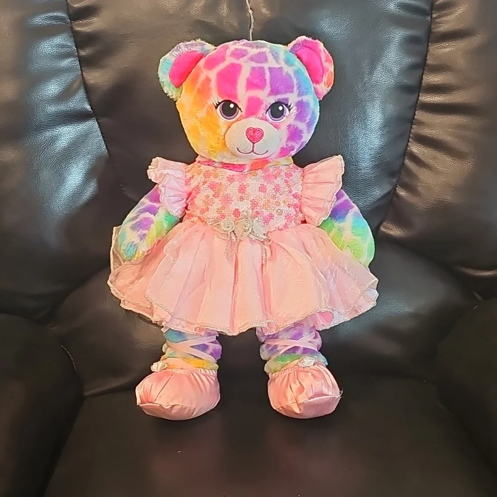 N Pink And Silver Ballet Costume For A Build A Bear Teddy Bear Not Included!